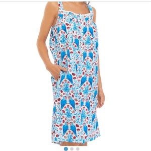 New Printfresh lovebirds sleeveless cotton nightgown